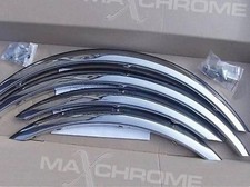 Wheel arch wing trims chrome