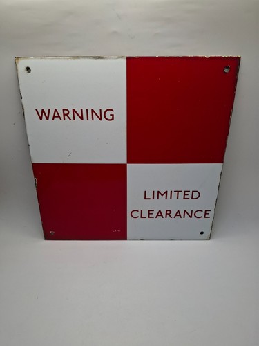 Genuine enamel sign warning - genuine,