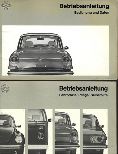 1600 operating instructions - vw,
