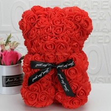 25cm artificial teddy rose - artificial,