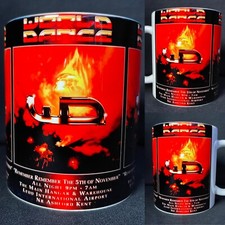 WORLD DANCE Rave Flyer Custom Printed Old Skool 90's 11oz Coffee Mug