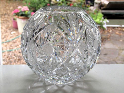 Beautiful heavy cut - beautiful, glass