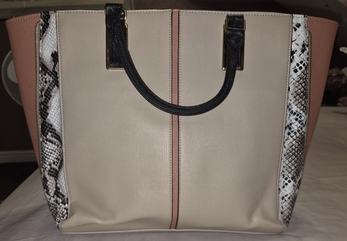 Matalan large cream pink faux - matalan,