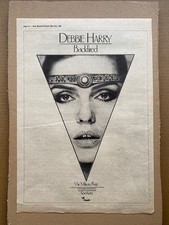 DEBBIE HARRY BACKFIRED POSTER SIZED original music press advert from 1981 - thes