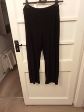 Joseph Ribkoff Black Stretch Trousers Size 16Flared Hem Waist Measurement 36"