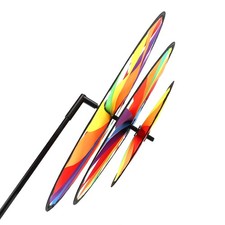 Triple Wheel Windmill Pinwheel