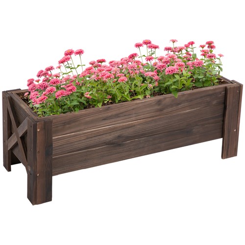 Outsunny wooden garden - wooden, raised