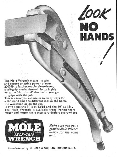 1962 advert for - for, mole