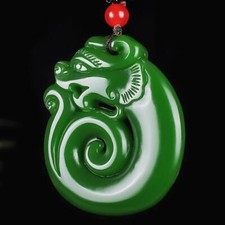 Natural Jade Pendant Dragon