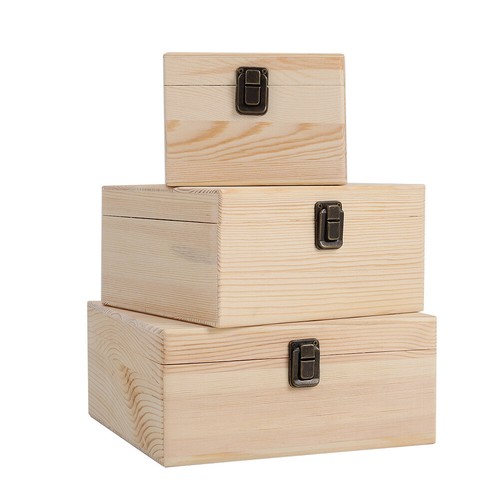 Wooden box pine - wooden,