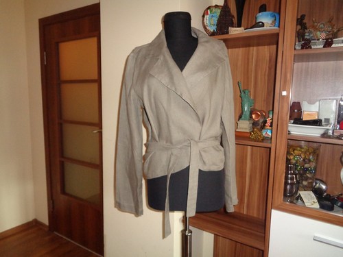 Sarah pacini linen blend taupe - sarah,