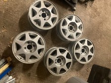 Set of 5 Genuine Ford RS 7 Spoke Alloys 14" with Centre Caps