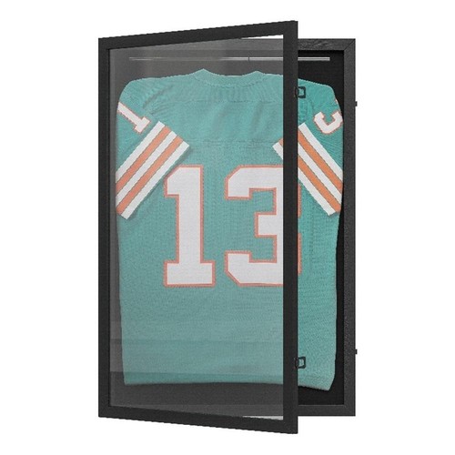 Wooden jersey display - wooden, case