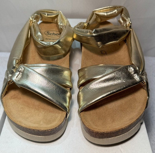Scholl gold footbed sandals - footbed,