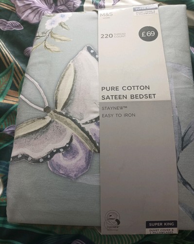 Super king duvet - m&s,
