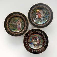 3 Decorative Plates Villeroy Boch series illustrated by Gero Trauth Fairy Tales