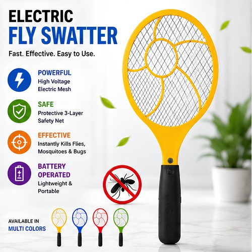 Electric fly insect swatter - fly,