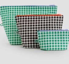 BAGGU GINGHAM Go Pouch Set -