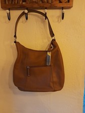 Tignanello Brown Leather Shoulder Bag / Handbag 