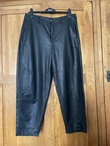 Zara basic black faux leather - zara,