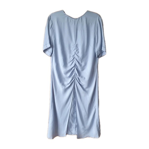 Zara light blue midi dress - blue,