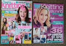 Woman's Weekly + Simply Knitting Magazine inc Alan Dart  desigs ~ see pics