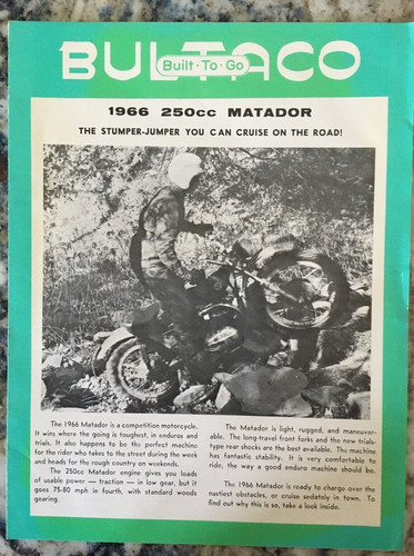 1966 bultaco 250 matador - bultaco,