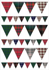 Cake Topper Scottish Tartan