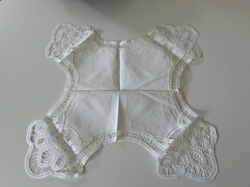 Vintage cotton linen lace - linen,