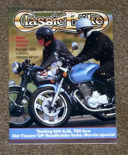 Classic bike magazine - nov, 1985