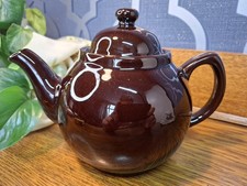 Original Brown Betty Adderley Ceramics Made In England Teapot With Lid Brown