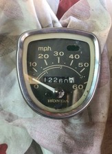 HONDA C50 C70 C90 CUB MPH SPEEDOMETER SPEEDO CLOCK Genuine Honda