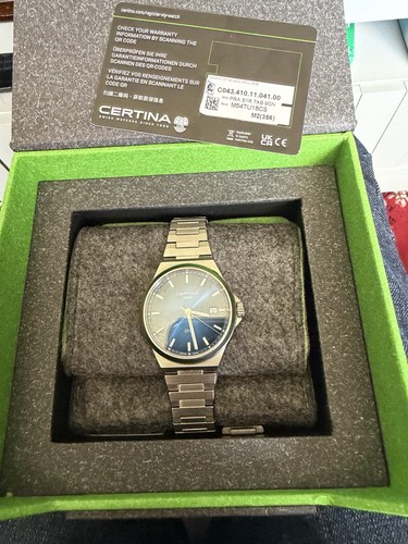 Certina quartz blue 39 - ds,