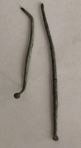 Two ancient roman bronze - ancient, spoon