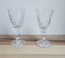 Pair of Stuart Crystal Glengarry Cambridge Cordial Glasses  8.75 cm, Cut Crystal