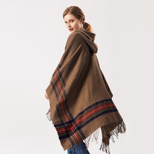 Women brown hooded - brown,
