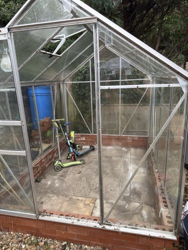 8x6 greenhouse toughened - toughened, glass