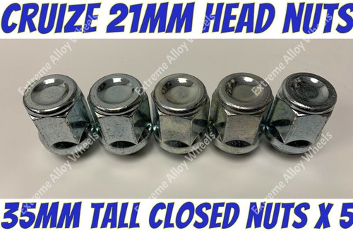 Alloy wheel nuts 21mm - 21mm, 5