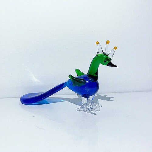 Objets art peacock glass - objets, d’art