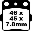 Fa084tt ebc quad brake - pads, to