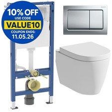 Rimless Wall Hung Toilet Pan