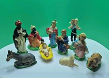 Plastic 10 Piece Nativity Scene Figures Christmas Decoration