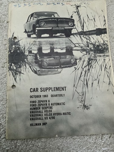 Ford zephyr car supplement - car,