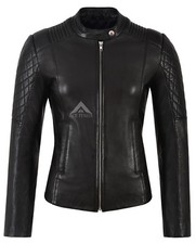 Ladies Real Leather Biker