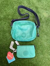 Kipling Leather Bag With Matching Leather 3 Compartment Pouch (RW156)