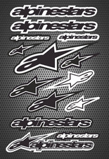 ALPINESTARS x 14 Logos Sponsors Stickers Decals