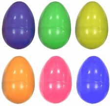 24 x Large 7.5cm Filler Easter Eggs Fillable Egg Hunt Game Hollow Gift Treats