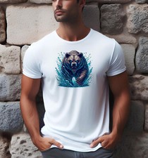Bear Bigfoot Yeti Abominable snowman t shirt mens Unisex  Ideal Gift Present