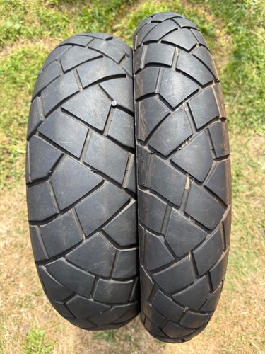 Pair motorcycle tyres - motorcycle,