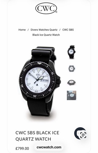 Cwc black ice watch - watch, quartz